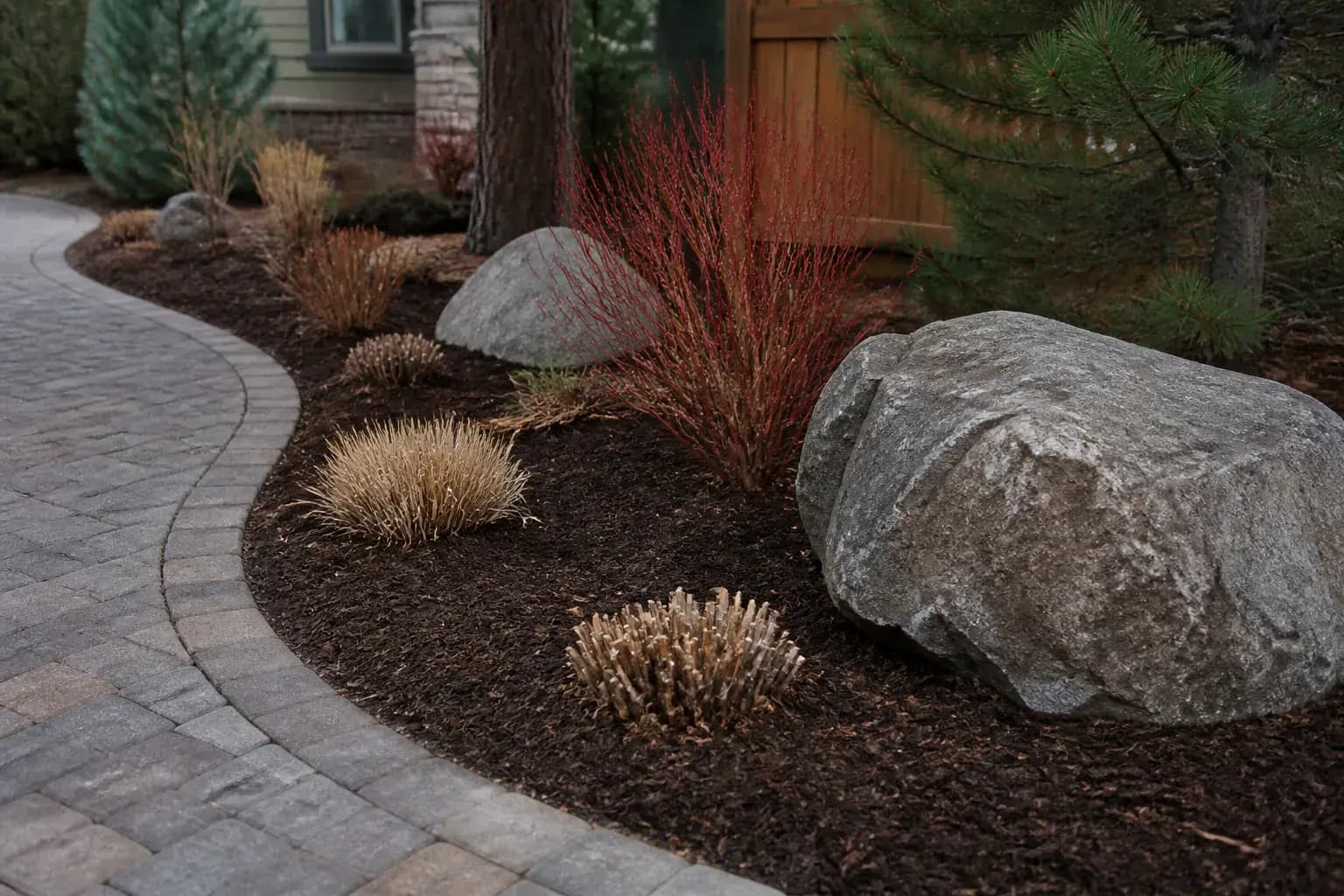 Tidy yard after seasonal cleanup